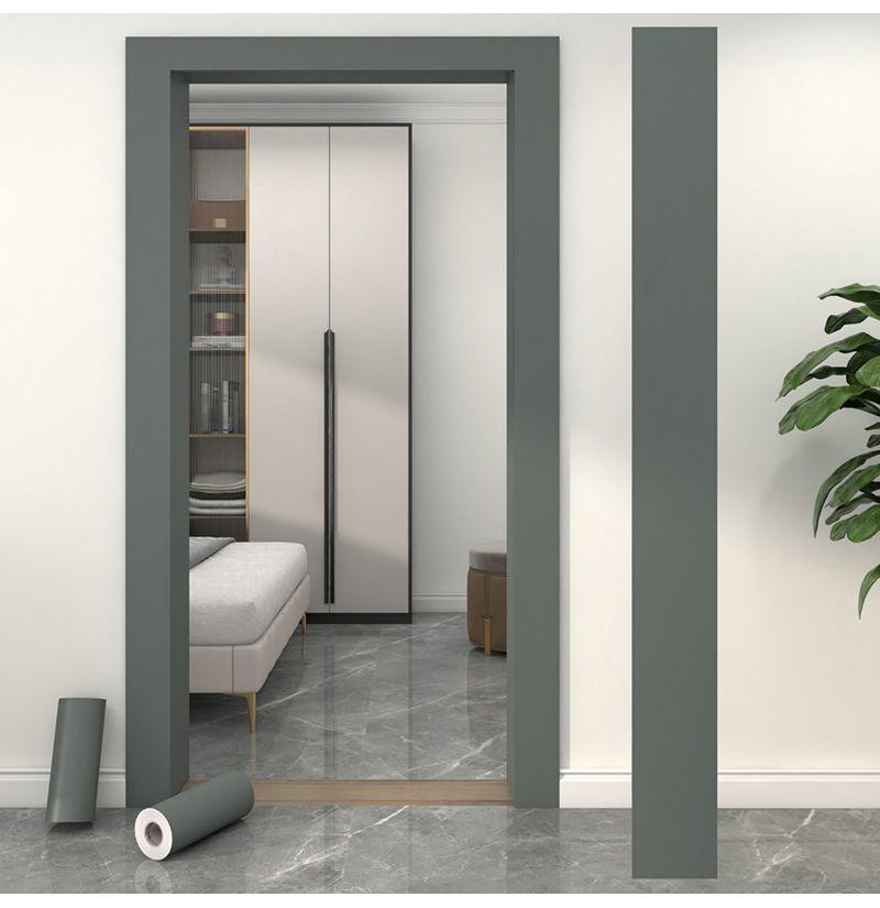 Product Introduction of Gray By Frame By Edge Wood Grain Sticker Self-Adhesive Waistline Skirting Line Window Sill Frame Decoration Renovation Waterproof Edge Wrapping Paper 12
