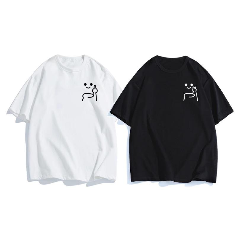 Product Introduction of Trang phục cặp đôi nổi tiếng trên mạng đặc biệt áo thun ngắn tay mùa hè phong cách graffiti 2025 xu hướng phong cách mới khác biệt phù hợp với áo phông cao cấp 6