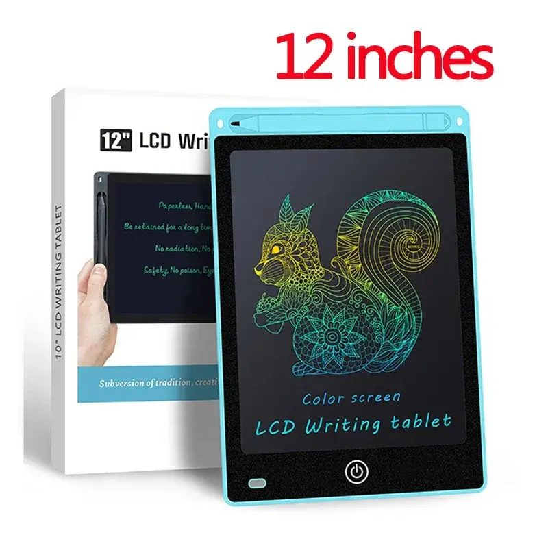 12 Inch LCD Writing Tablet Drawing Board Graffiti Sketchpad Mgaic Erasable Handwriting Pad Toys for Kids Boys Gifts