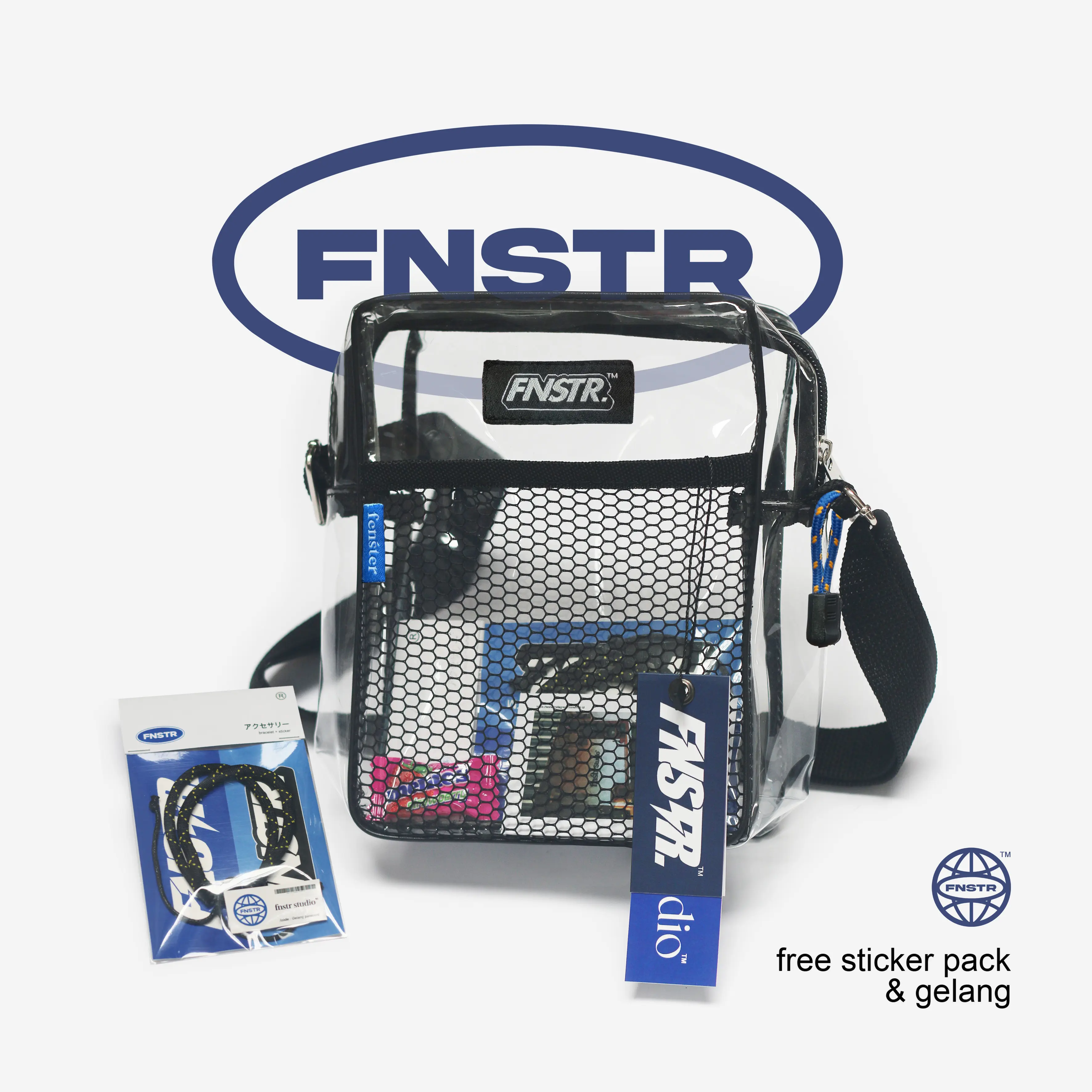 Sling bag Transparan - Fenster Studio - Tas Selempang Mika Anti Air