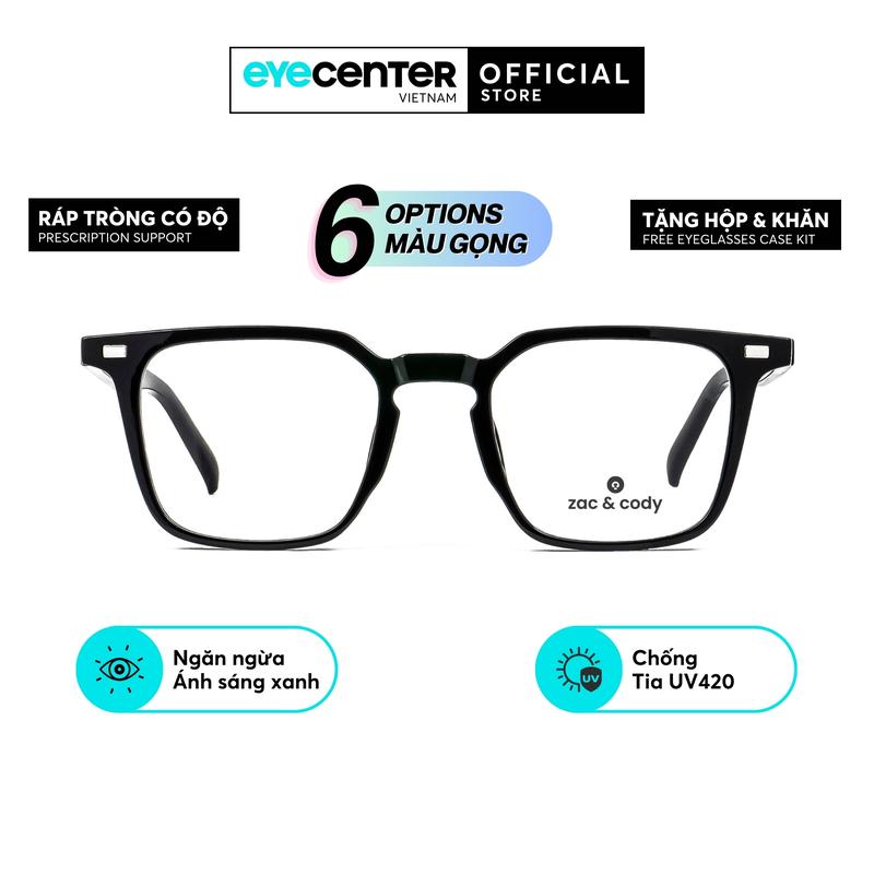   B12  Gọng kính cận nam nữ chính hãng ZAC & CODY B12 nhựa dẻo siêu nhẹ cao cấp nhập khẩu by Eye Center Vietnam 