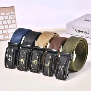 Ikat Pinggang Pria JUMBO 140cm Nylon Canvas Gesper Fashion Model Rel S-99