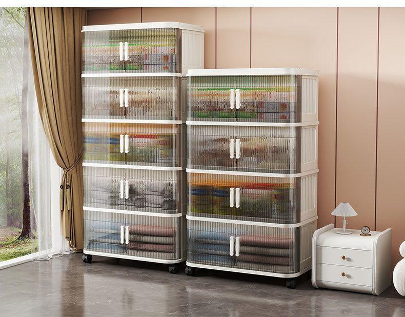 Product Introduction of Children's Wardrobe No-Installation Baby Clothes Organizer Box Simple Baby Clothing Storage Cabinet Home Bedroom Storage Cabinet hat rack caps wish holder shoe organizer 13