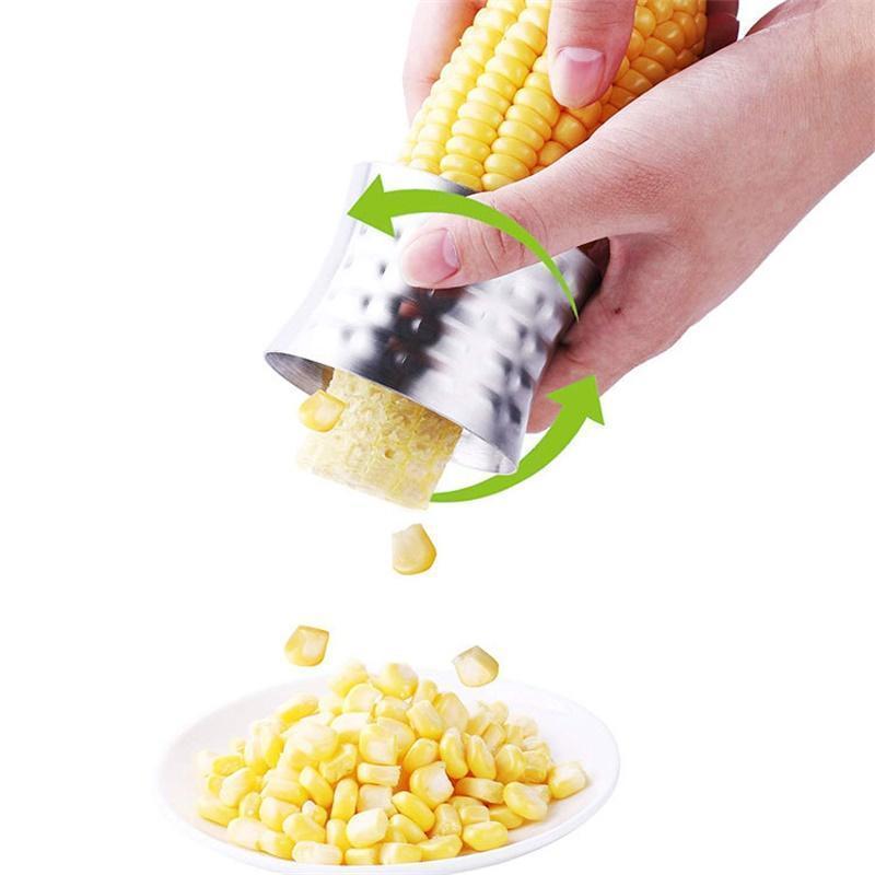 Corn Kernel Extractor Corn Peeler Corn Shovel Threshing Machine Stainless Steel Kitchen Supplies Cooking Tools Peeling Household Corn Tools Household 5