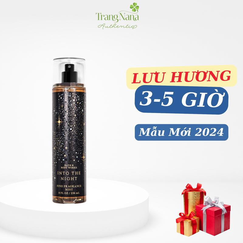 [ Mẫu Mới 2024 ] Xịt Thơm Body, Body Mist INTO THE NIGHT Bath Body Works 236ml - Hương Nước Hoa, Dành Cho Nữ - Women, Perfume, Cosmetic