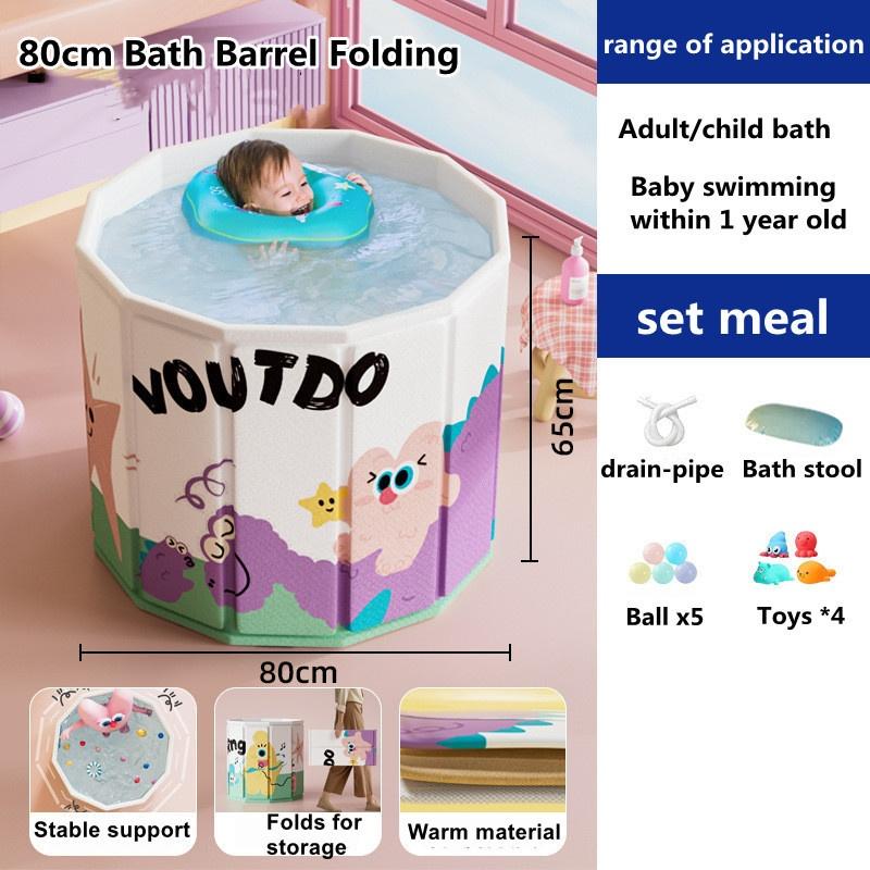 Product Introduction of BUSS-Children's bath tub baby folding bath tub household adult full body bath tub baby swimming bathtub 22