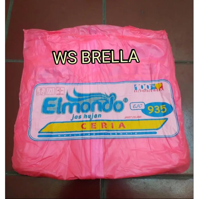 Terjual Terjual Jas Hujan Jaket Celana ELMONDO Ceria Murah Type 935- SETELAN-Jas Ujan - Orange Terlaris Terlaris 7