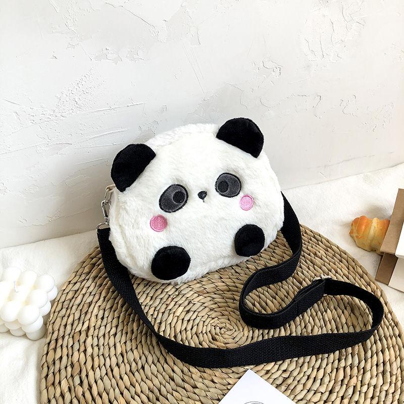 Túi Nhồi Bông Hình Gấu Trúc Dễ Thương, Dành Cho Nữ, Hàng Mới Về Mùa Thu Và Mùa Đông, Túi Lông Hoạt Hình, Túi Đeo Vai, Túi Đeo Chéo, Túi Nổi Tiếng Trên Internet, 2024 8