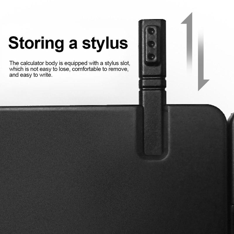 Product Introduction of upinon Professional 12-Digit Scientific Calculators With Stylus LCD Notepad Math Calculator Foldable Writing Pad Accounting Calculator Office 19