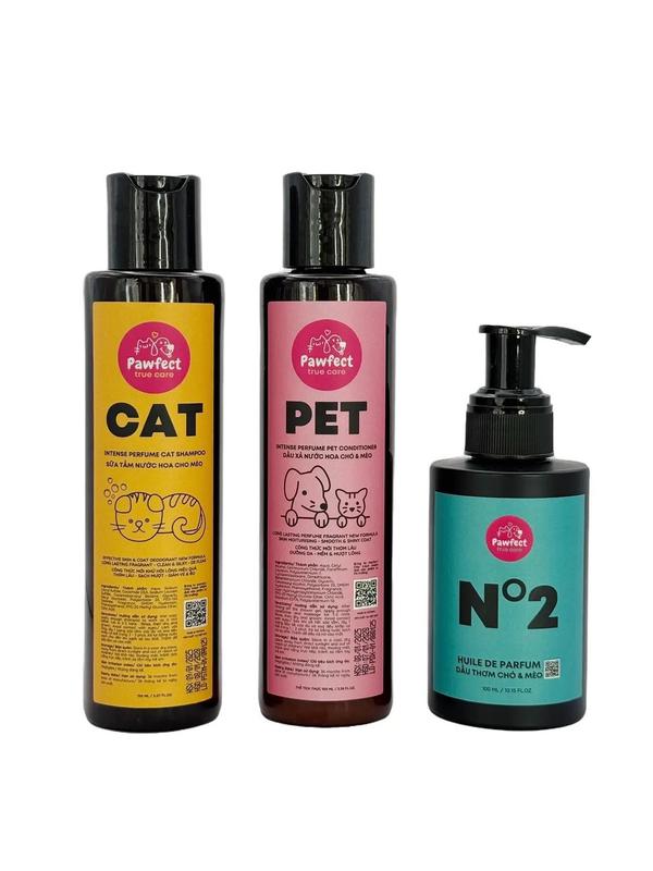 Sữa tắm nước hoa cao cấp Pawfect Care cho mèo - Mẫu Dùng Thử - Giảm mùi hôi hiệu quả 7