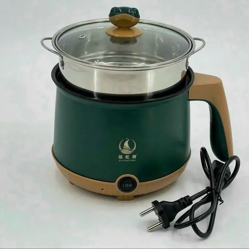 Nồi lẩu INOX mini đa năng ca nấu mì 2 tầng (TẶNG GIÁ HẤP NƯỚNG), luộc, chiên chống dính