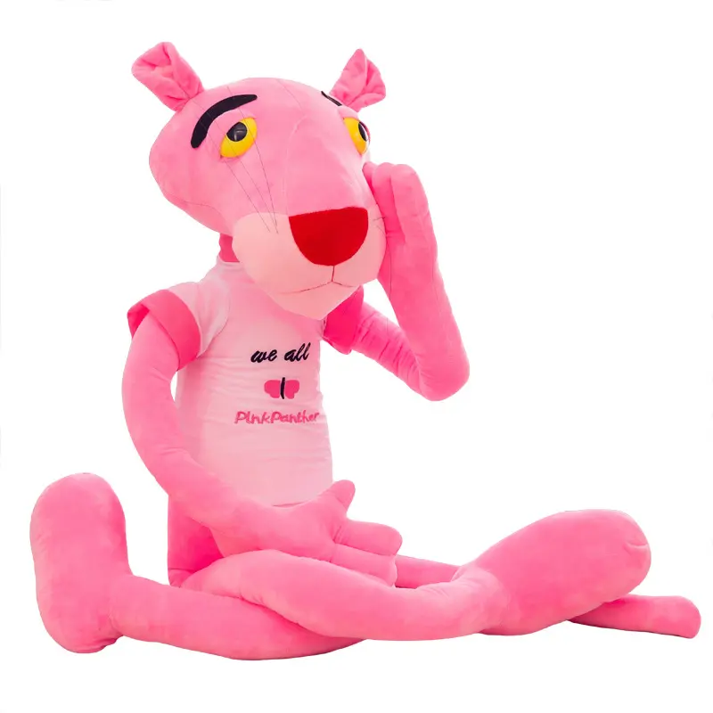 Búp Bê Hoạt Hình Báo Hồng Cho Trẻ Em, Đồ Chơi Nhồi Bông Dễ Thương, Gối Giường Cho Bé Gái, Quà Tặng Sinh Nhật, Mới, 6944444 Thú Bông Thú Nhồi Bông Toy Phát Nhạc 4
