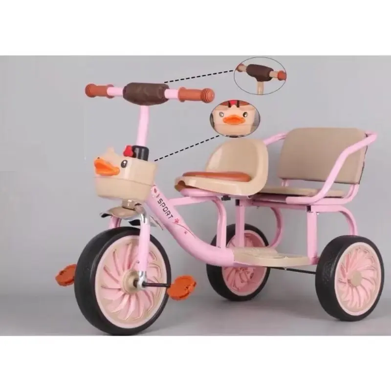 Xe Đạp Xích Lô 2 Ghế Cho Bé Từ 2 -6  tuổi