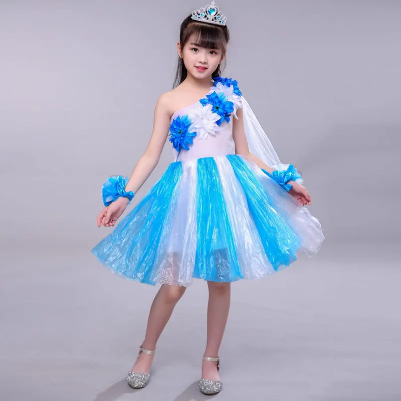 Quần Áo Trẻ Em Bé Gái, Bảo Vệ Môi Trường, Biểu Diễn Trình Diễn Thời Trang Và Catwalk, Phong Cách Tự Làm Bằng Tay, Thích Hợp Cho Mẫu Giáo, Cha Mẹ-Bé, Hàng Mới Về 7