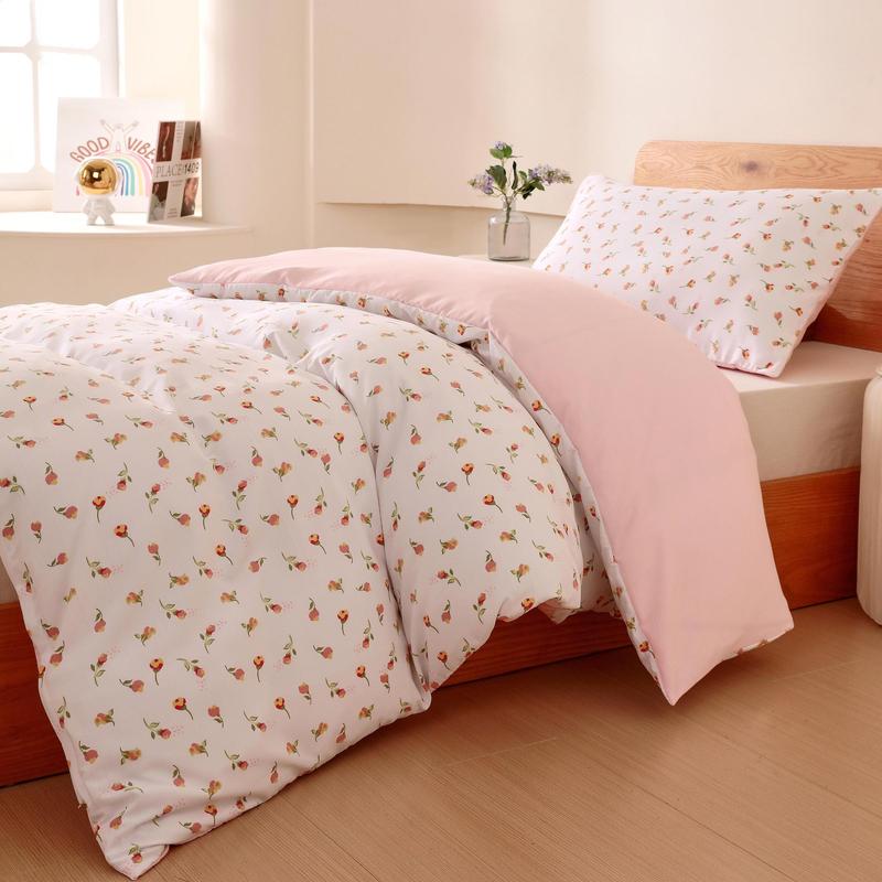 Product Introduction of Floral Print Duvet Cover Set, 2/3 Counts/set Soft Comfortable Duvet Cover & Pillowcase without Filler, Bedding Set for Bedroom, Guest Room 3