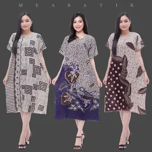 Daster Batik - Daster Busui LD 105 - Atasan Wanita - Batik Motif Abstrak Kekinian