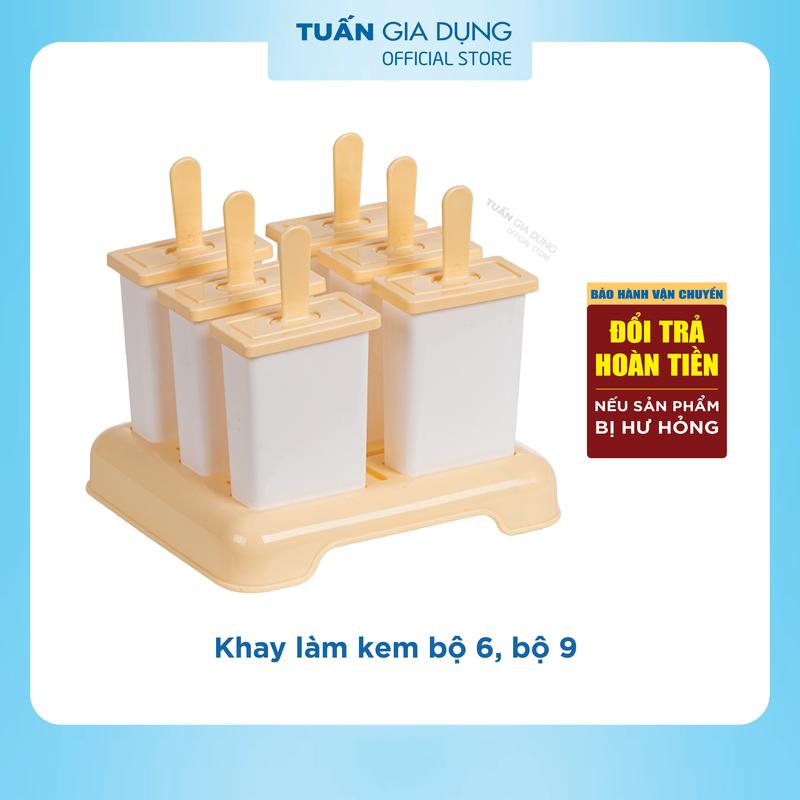 Khuôn làm kem chất liệu nhựa nguyên sinh an toàn không mùi dễ dàng tách kem rả khỏi vỉ I