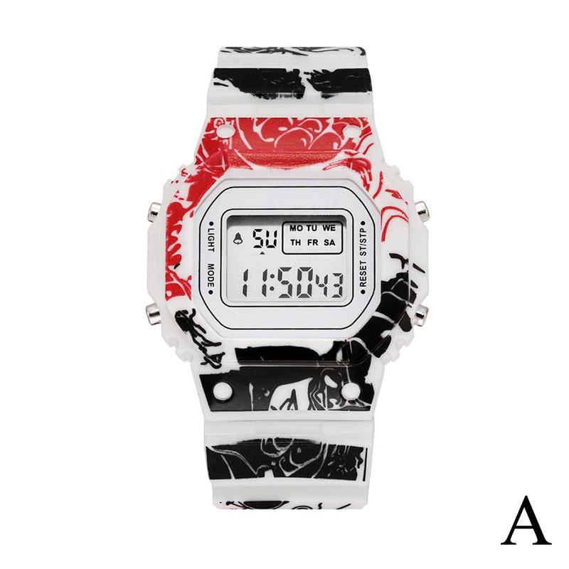 Product Introduction of Jam Tangan Sukan Lelaki, One Piece, Jam Tangan Elektronik Berkilau, Jam Fesyen Digital Lelaki, Hadiah Hebat, F0K5 23