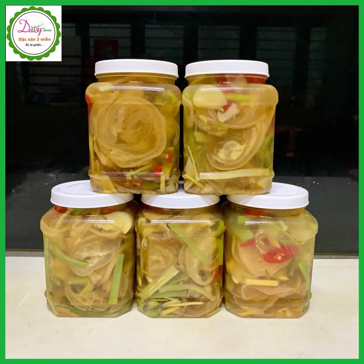 [Chỉ giao miền Nam] Hủ gân bò ngâm rau tiến vua 1kg Food
