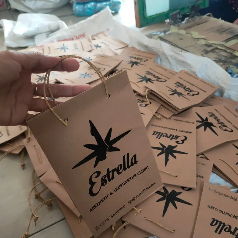 50pcs paperbag / tas kertas custom sablon kemasan souvenir dll 3