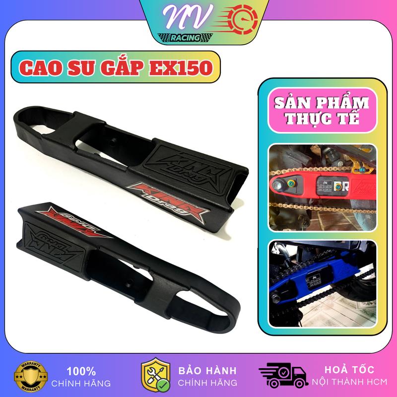 Cao su gắp Ex 150, cao su gấp, cao su đỡ sên gắp Ex150 Ex155 Exciter 150 155 VVA KingDrag Loại Dài Không Khoan
