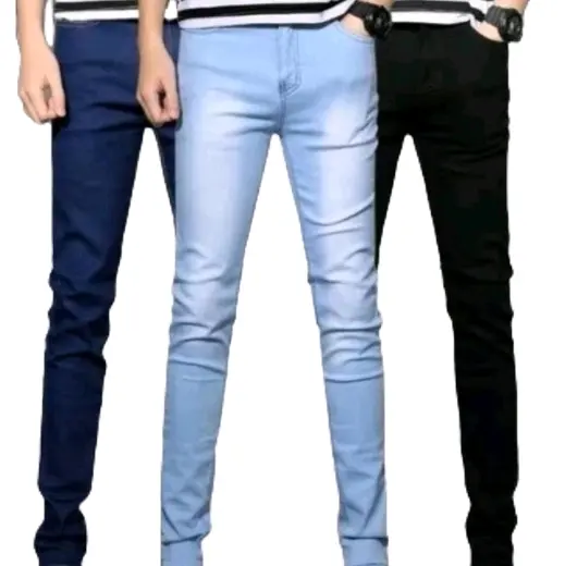 Denim Pants Check out for live selling purpose only Slim-fitting  Menswear