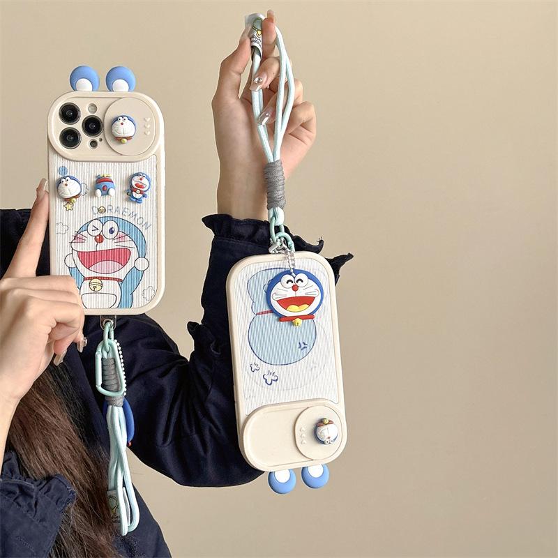 3D Cute Cartoon Doraemon for Iphone16promax Apple 14 Phone Case 13 Silicone 12 All-Inclusive 11 Soft 15 0