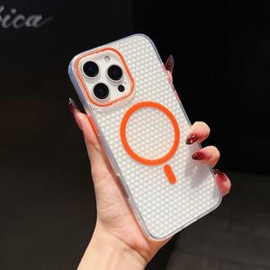 Ốp Điện Thoại Từ Tính Hình Vuông, Tương Thích Với iPhone 14, Bảo Vệ Chống Sốc, Tương Thích Với iPhone 16 Pro / 15 Plus, Hàng Mới Về, Tương Thích Với iPhone 13, t4A78-82