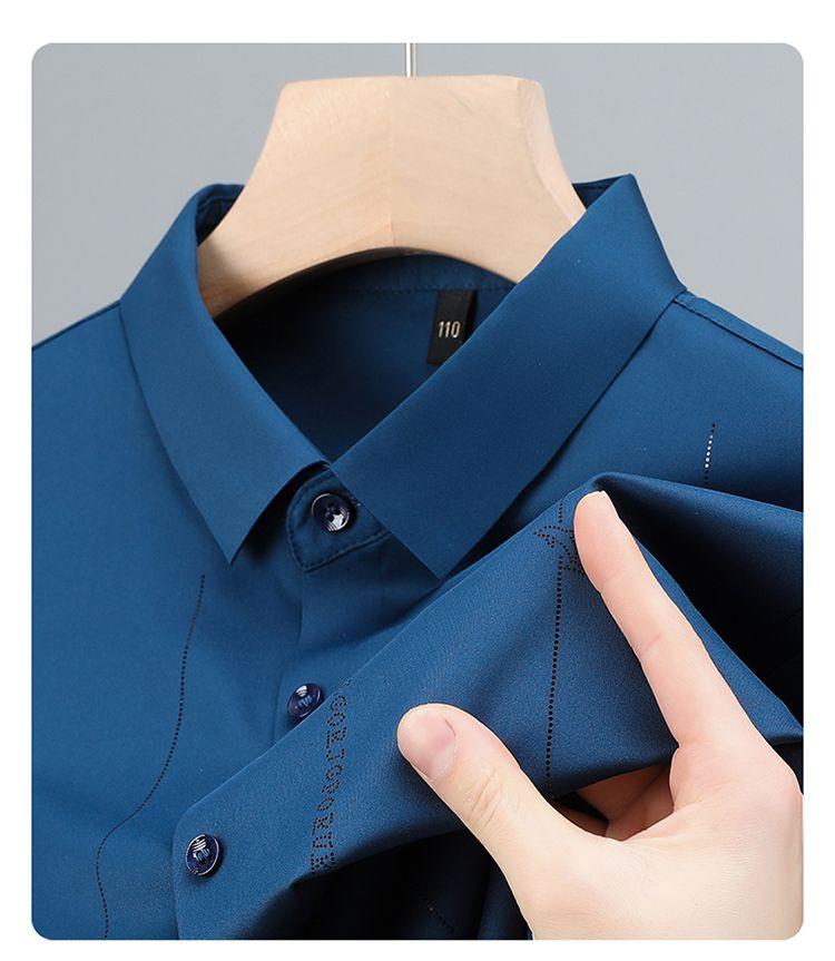 Product Introduction of Áo Sơ Mi Nam Ngắn Tay Fanzi, Chất Liệu Lụa Lạnh Áo Sơ Mi Cao Cấp, Hàng Mới Về, Thích Hợp Mặc Ngoài Trời Và Thường Ngày, Mỏng Và Co Giãn, Cho Nam, Năm 2024 11