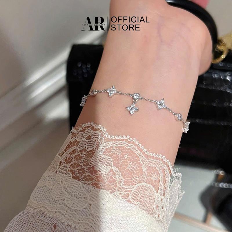 Lắc tay bạc nữ 925 xi kim vòng tay Gila - Aura Silver - LT38