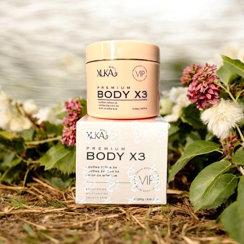 Product Introduction of Kem Body Hỗ Trợ Dưỡng Trắng Xuka Beauty Premium Body X3 250g Chính Hãng Giá Sỉ - Kem Body Hỗ Trợ Dưỡng Trắng Cấp Ẩm 15