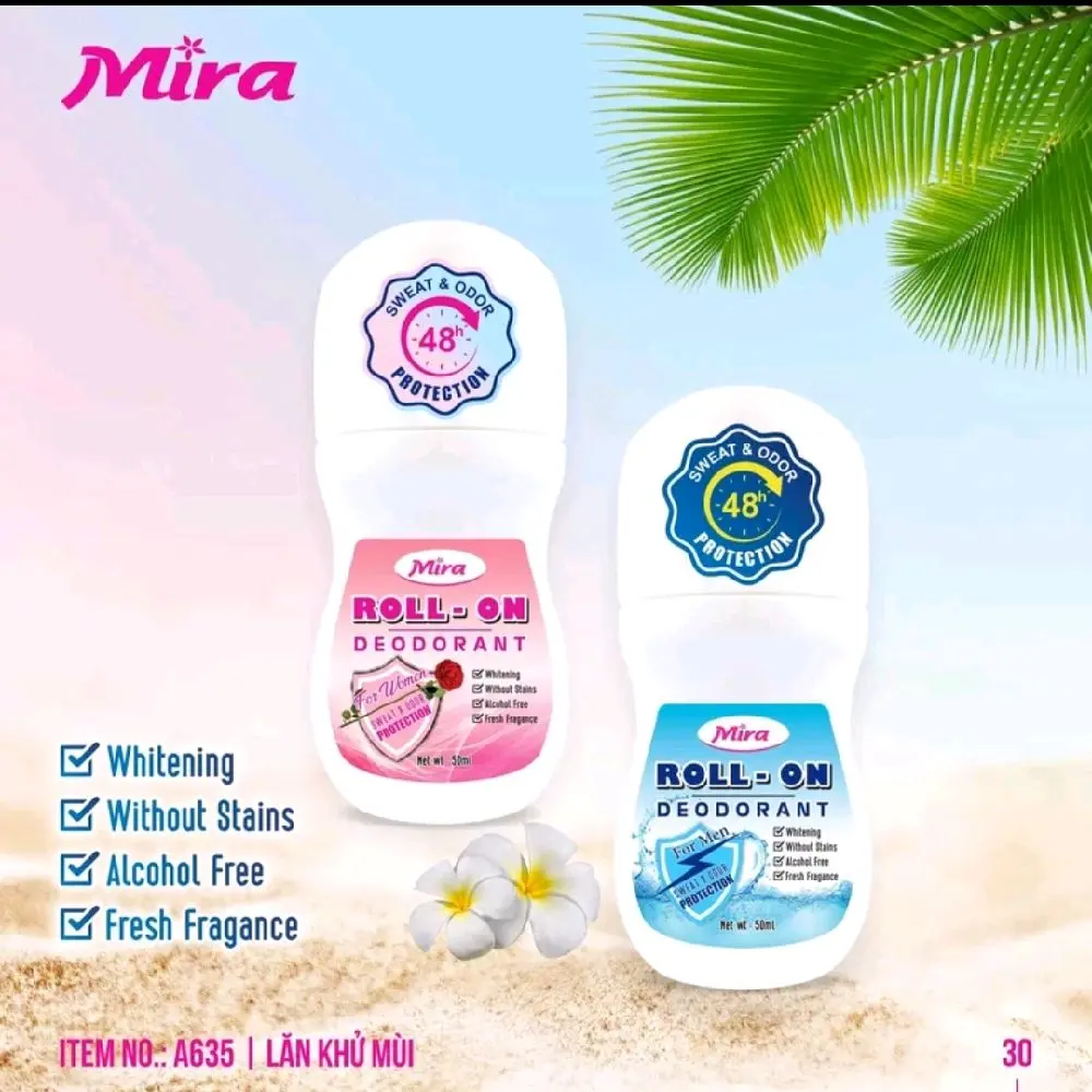 Lăn khử mùi và sáng da,bớt thâm Mira Women