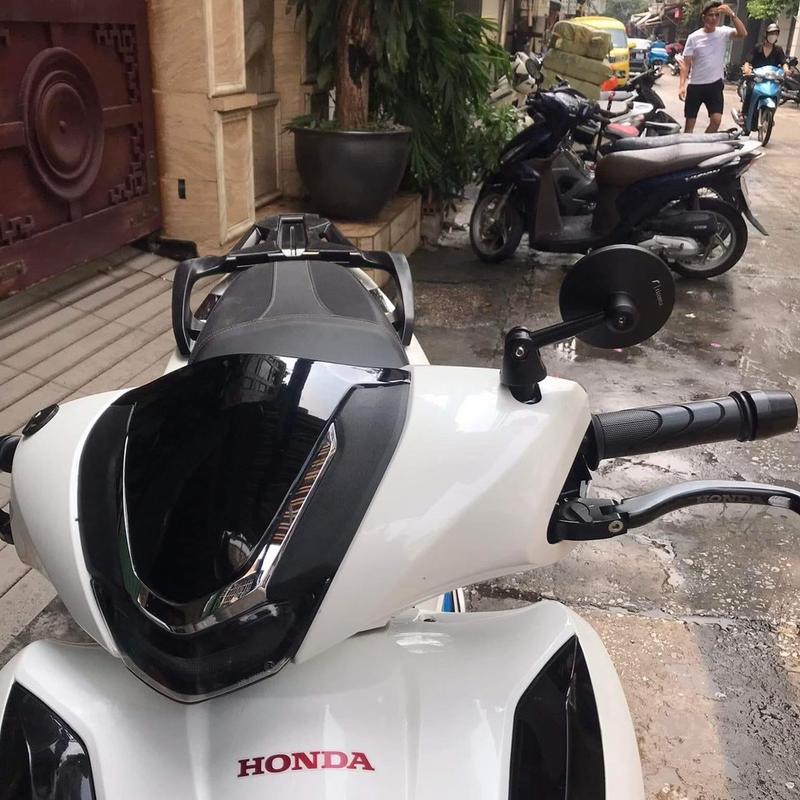 Gương gù Tròn Rizoma Lắp SH, AB, Vision, Exciter Kiểu Cafe, racer- giá 1 chiếc