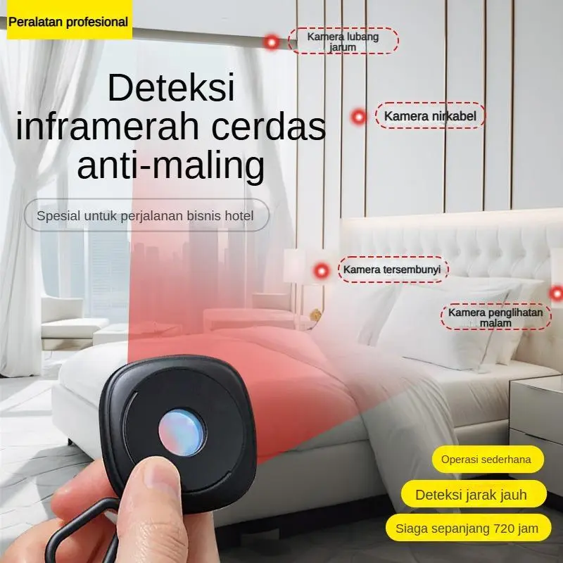 【COD】【Ready stock】Detektor Cerdas Inframerah Anti-Mengintip, Alat Anti-Pengawasan Hotel, Kamera Anti-Pengintipan dan Deteksi Tersembunyi CCTV kamera detektor