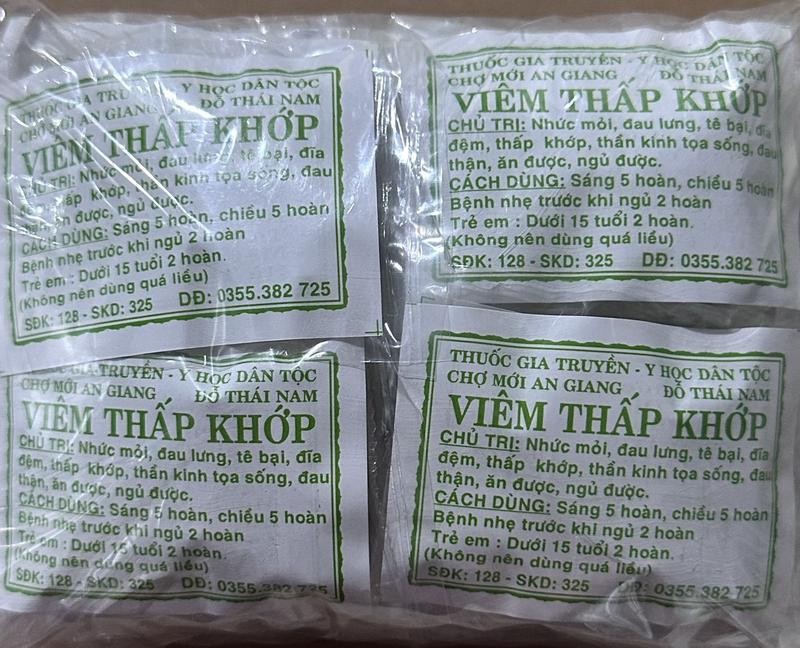 Product Introduction of Thuốc gia truyền viêm thấp khớp (50 gói nhỏ / 1 bịch) 1