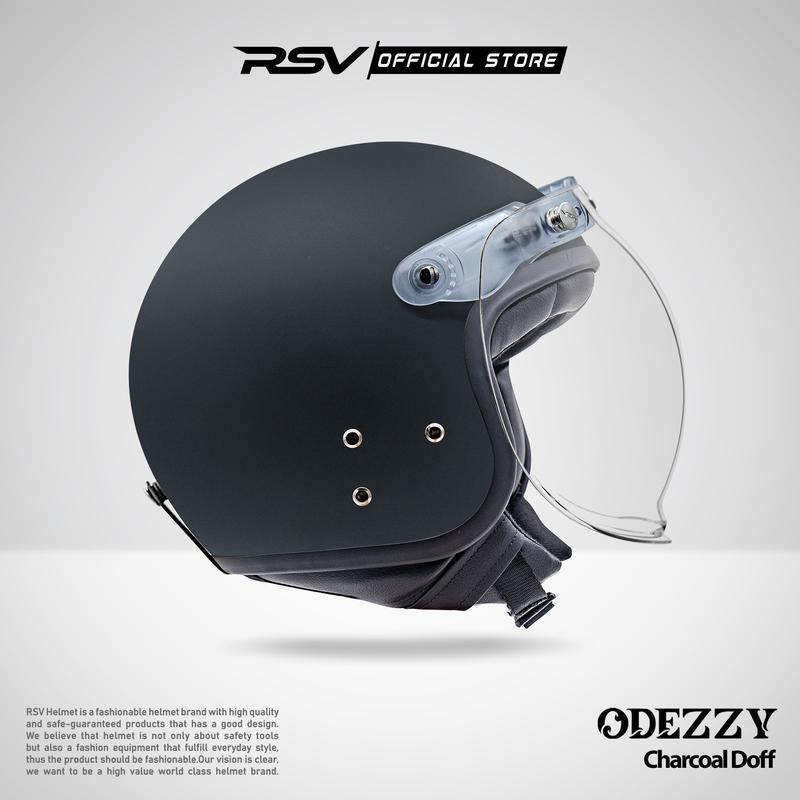 HELM RSV ODEZZY SOLID CHARCOAL DOFF 3