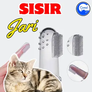 Sikat Gigi Kucing Sikat Gigi Hewan Sikat Gigi Jari CHOMEL PETSHOP