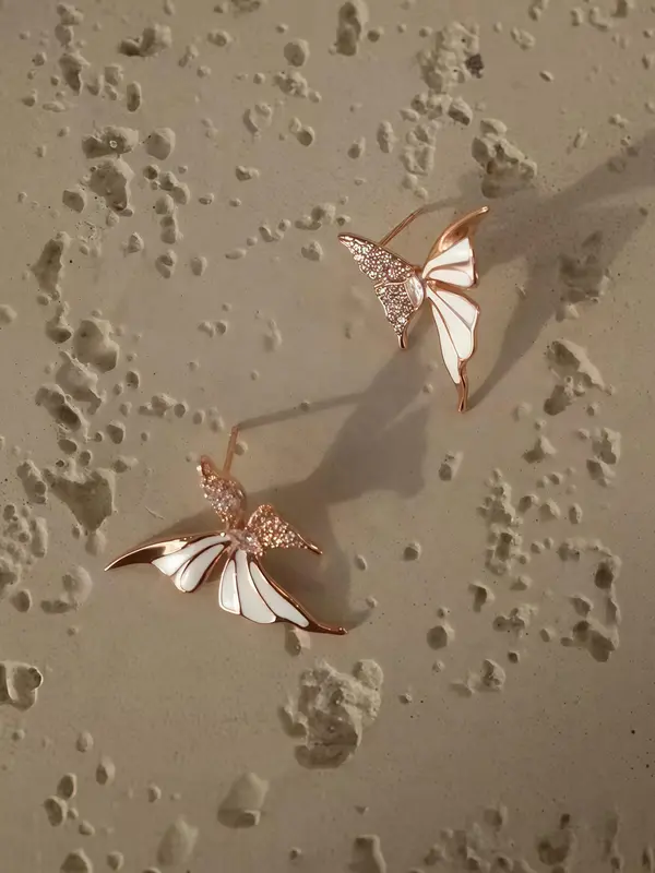 Butterfly Design Earrings, Fashionable Jewelry for Women, Trendy All-match & Exquisite Jewelry for Birthday Gift 5
