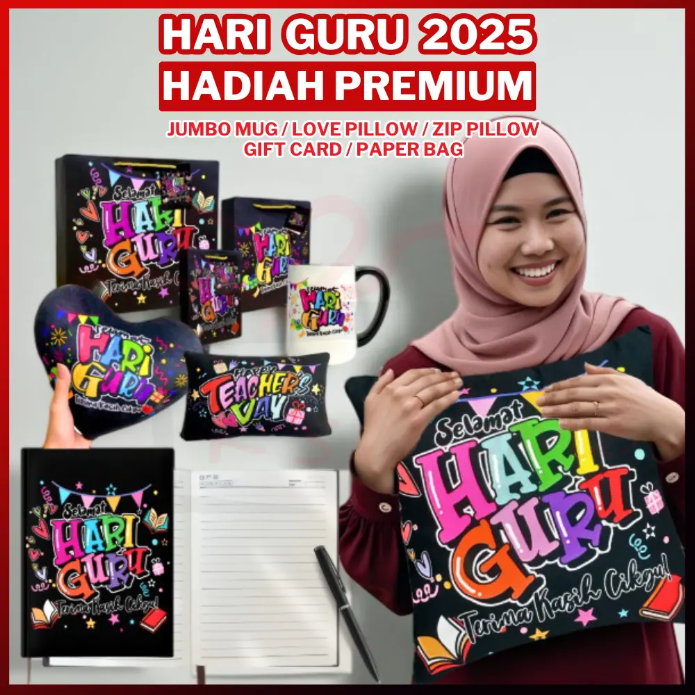 K's Home-Hadiah Hari Guru Eksklusif 🎁 – Love Pillow / Zip Pillow / Jumbo Mug / Mirror Keychain