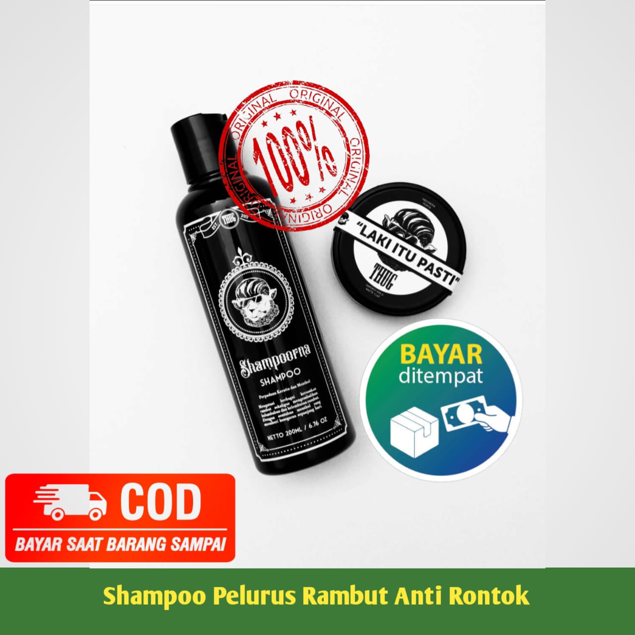 [ BISA COD ] - THUG Shampoo Shampoorna Paket Perawatan Pelurus Rambut Fullset Keratin,Sampo Pelurus Rambut Keriting Pria / Wanita Shampo Meluruskan Conditioner Rontok Kotoran Berminyak Haircare