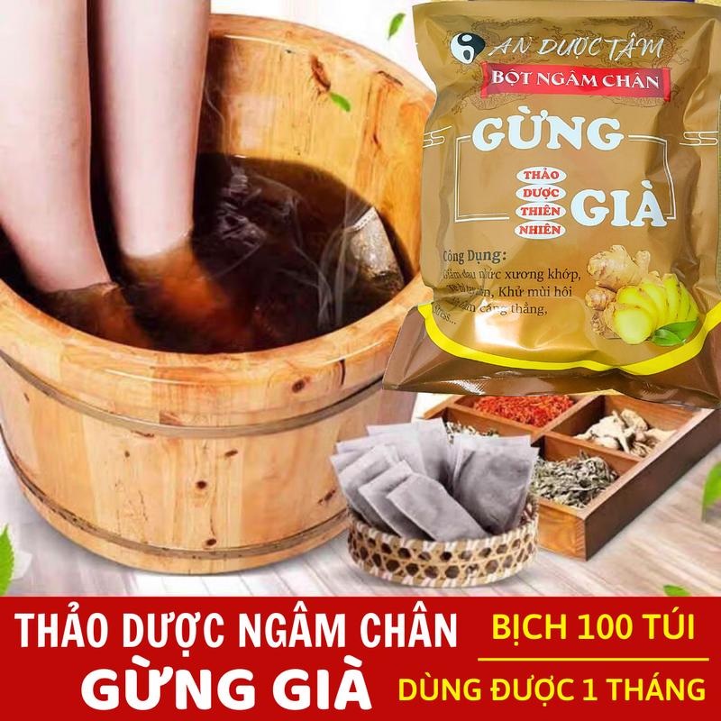 Product Introduction of COMBO 200 Túi Lọc Ngâm Chân An Dược Tâm Thảo Dược. 100 Túi lọc Ngải Cứu + 100 Túi Gừng Già 19