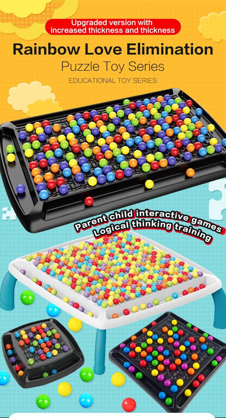 Product Introduction of Fun Colorful Rainbow Elimination Music Parent-Child Interaction Happy Elimination Match-up Rainbow Elimination Music Battle Toys 15