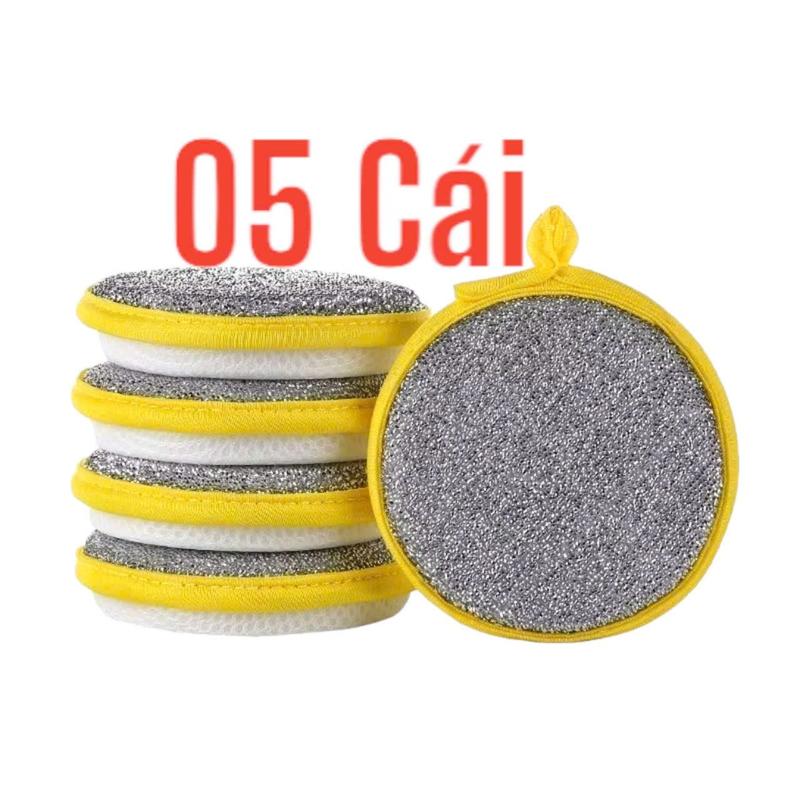 Combo 5 miếng bọt biển rửa chén bán 2 mặt
