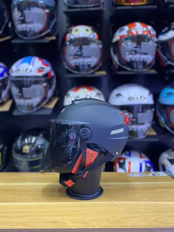 Mũ 1/2 đi phố ANDA  { Kiểu Dáng Giống YEMA } - Có Nút Tăng Chỉnh Size ( Free size 54cm _ 60cm ) - Tặng 13Tem KYT -  Helmet Nón Bảo Hiểm 5