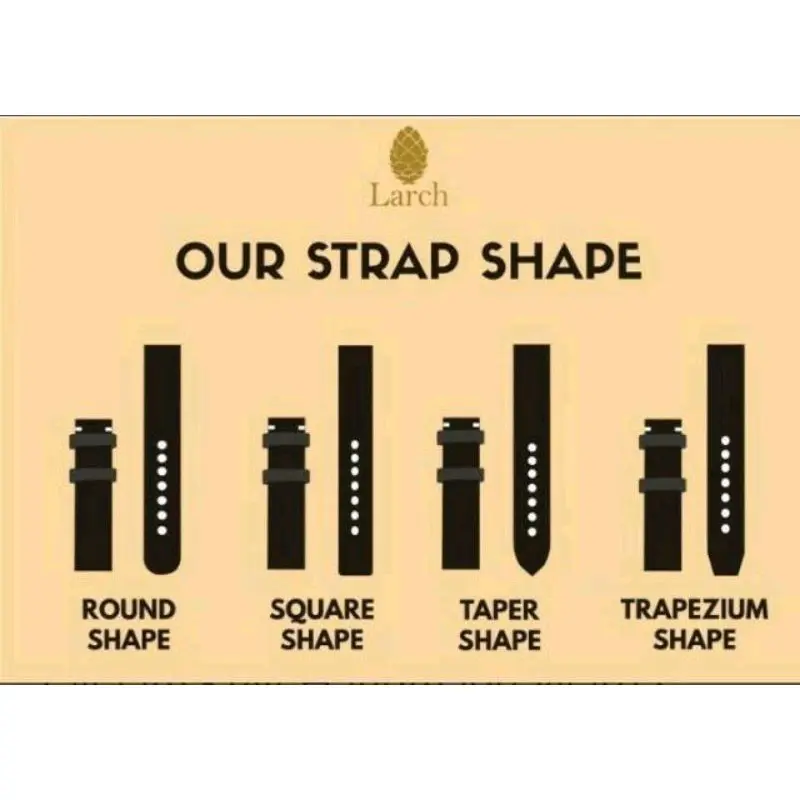 strap jam tangan kulit original/ strap jam tangan kulit variasi 049 Tali Coklat Hitam 2