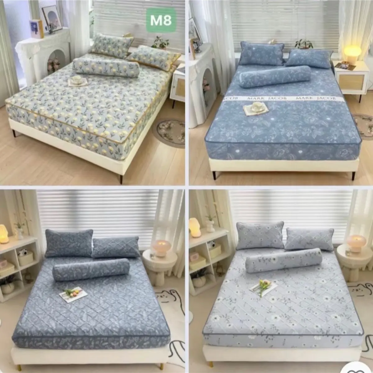{MẤU HÓT} BỘ GA GỐI COTTON ĐŨI HÀN Trần bông hữu cơ mềm mại thoáng mát