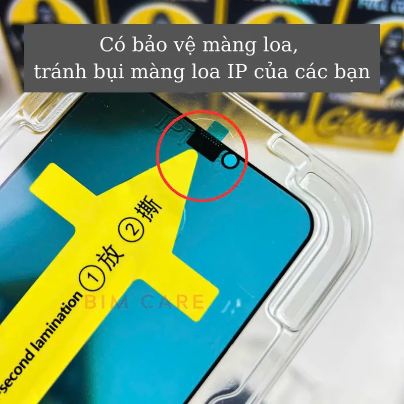 Kính Cường Lực KingKong Glass ( tránh nhìn trộm ) dành cho Táo Ốp Case 4