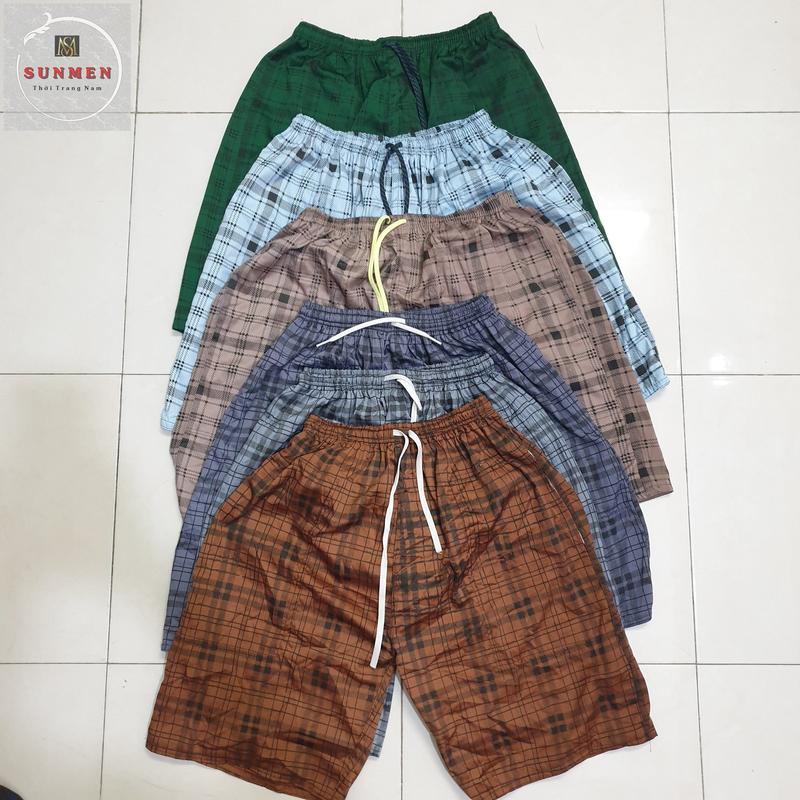 Quần Short Nam - Quần Đùi Nam Ngắn Mặc Nhà Kate Lưng Thun Co Giãn Thoáng Mát Mặc Ngủ Thoải Mái FreeSize 40-65kg Menswear Áo
