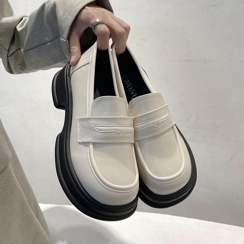  Giày oxford nữ đốc xuka độn 4 cm hot hit GD016 Cao Su Shoes Caro Hoa Cổ Cao 