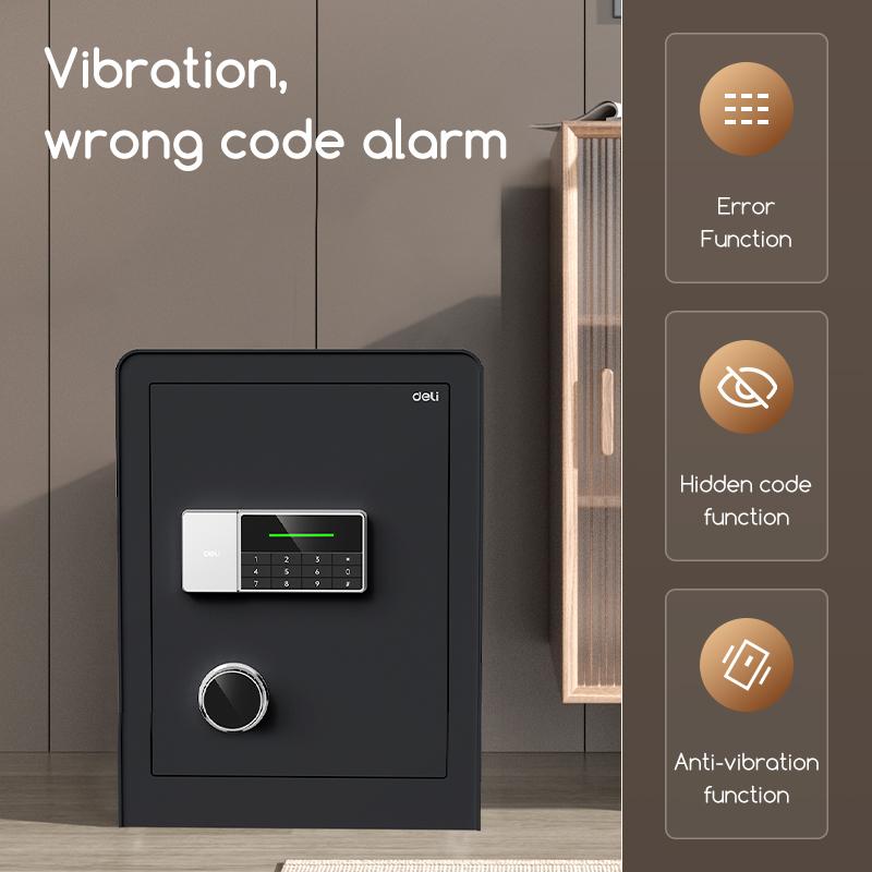 Deli Brankas Besi Digital / Digital Safe Box Double Unlocking Step LED Display ET551 7